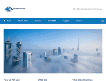 Tablet Screenshot of cloudsoluk.com